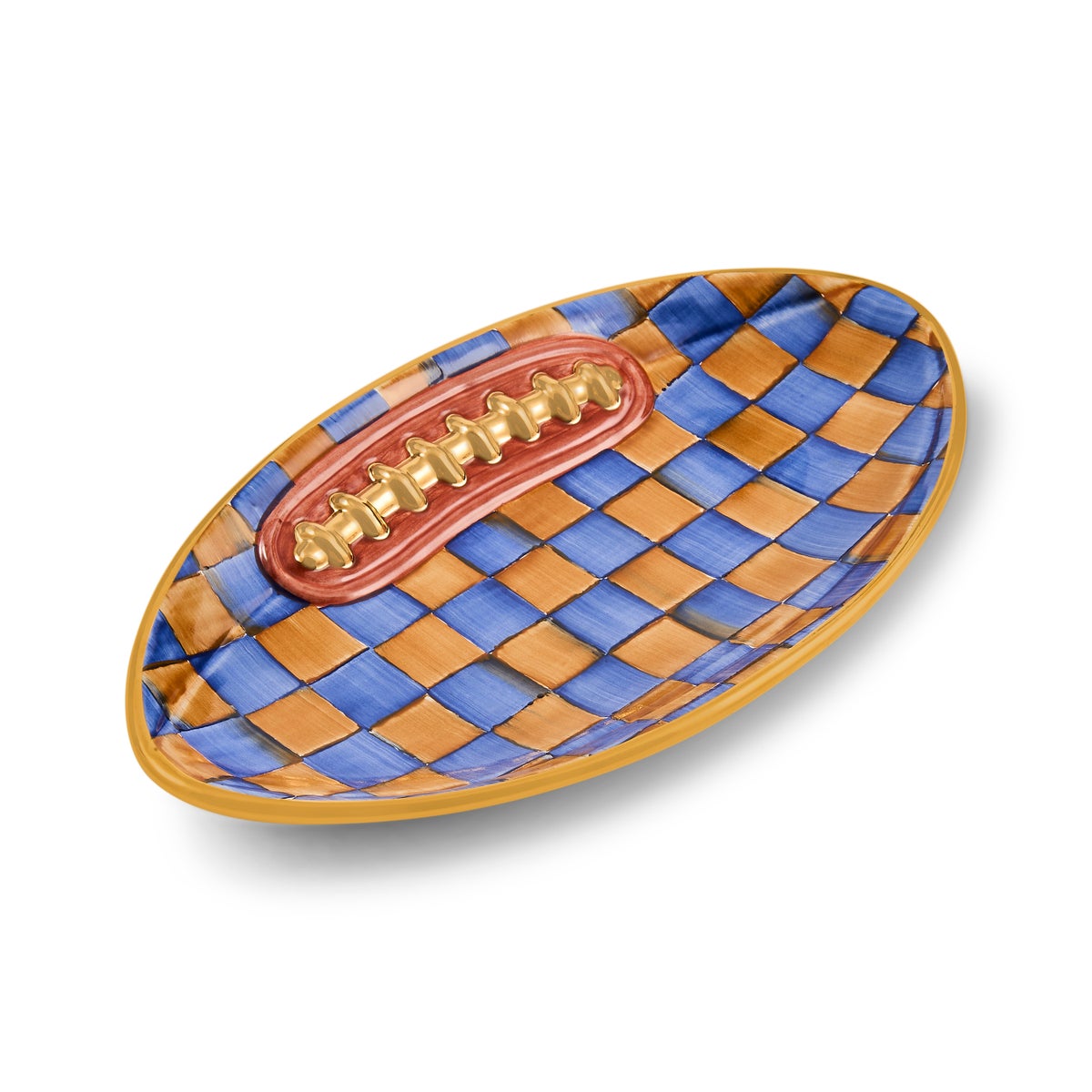 Ginger & Royal Check Football Platter - Image 3