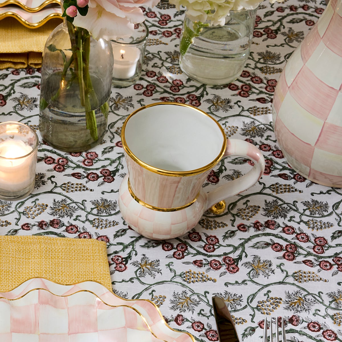 Rosy Check Ceramic Mug - Image 2