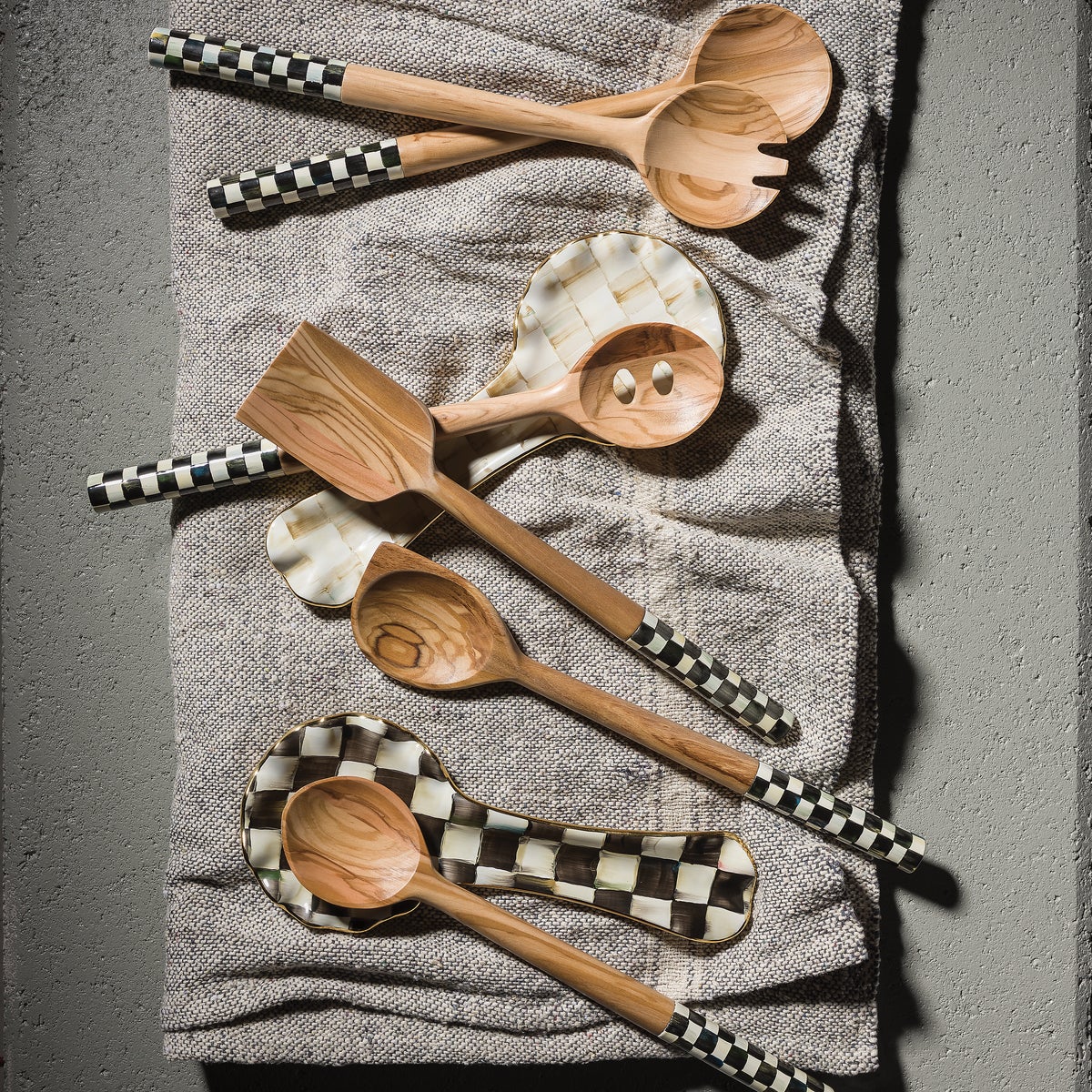 Courtly Check Ceramic Spoon Rest - Image 2
