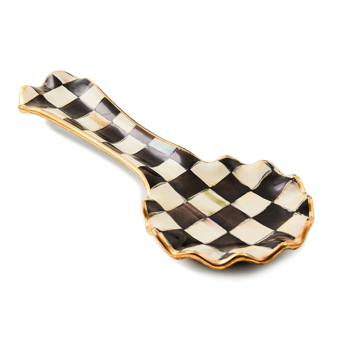 Courtly Check Ceramic Spoon Rest - Image 3