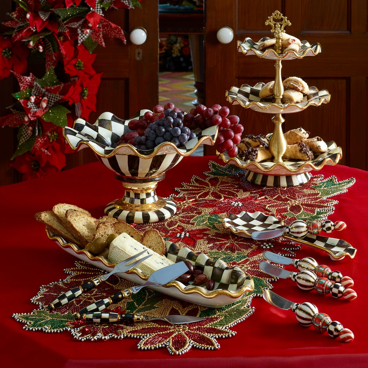 Courtly Check Ceramic Spoon Rest - Image 5
