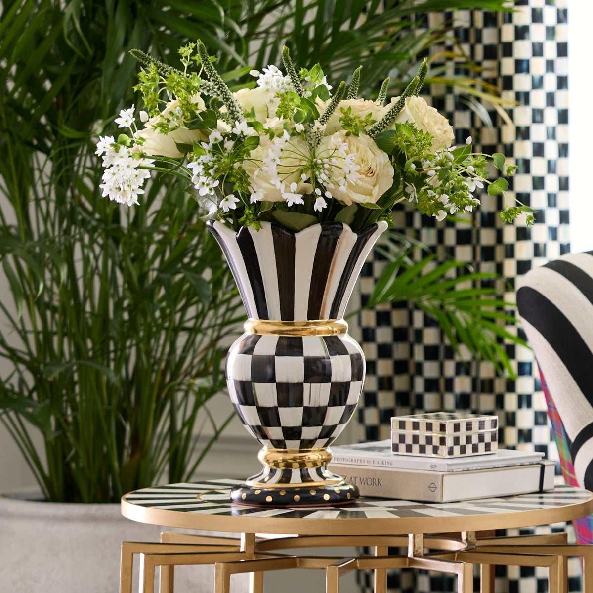 Courtly Check Ceramic Great Vase - Image 5