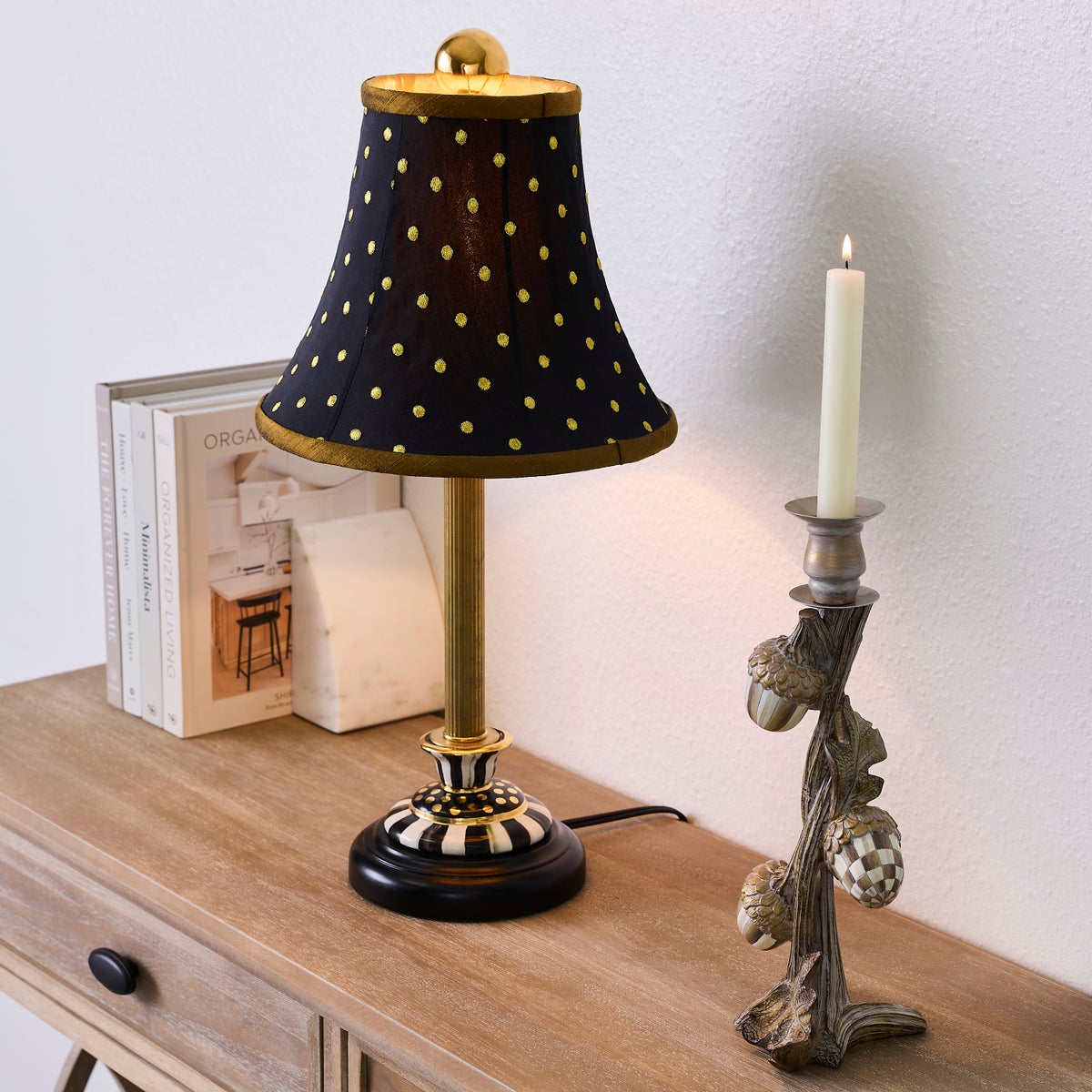 Black Tie Courtly Candlestick Table Lamp - Image 2