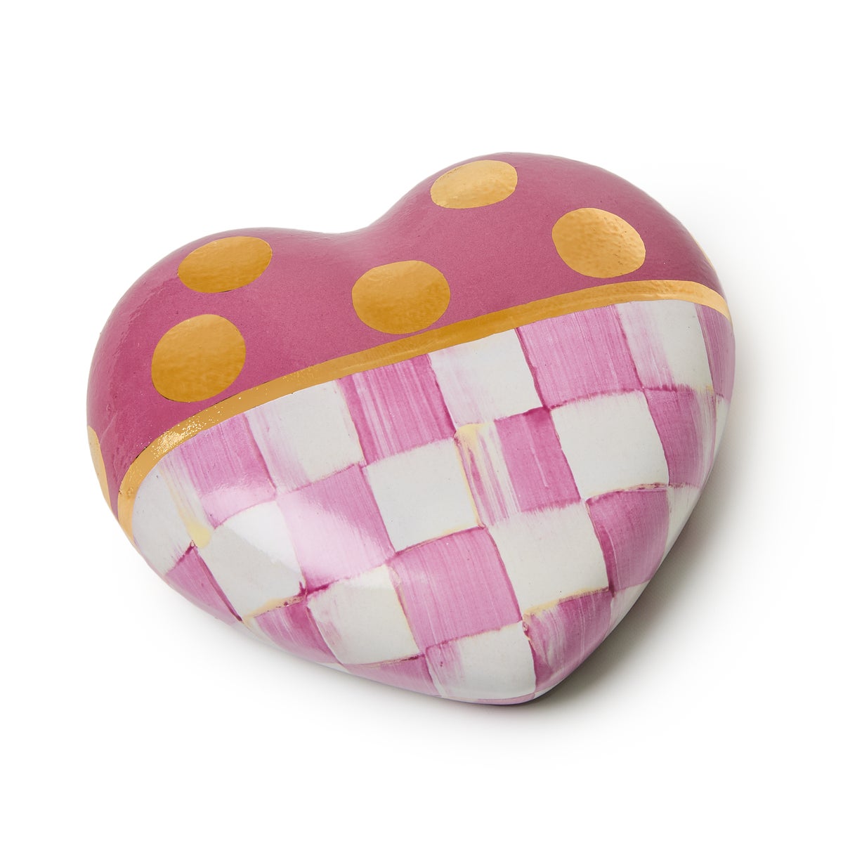 Pink Dotty Heart Ceramic Decor - Image 6