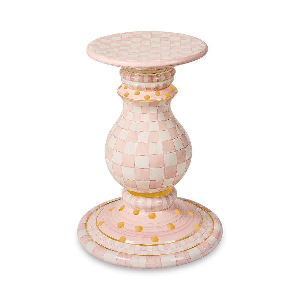 Rosy Check Ceramic Pedestal Table Base
