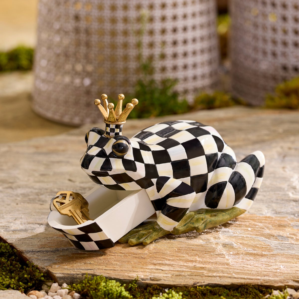 Courtly Check Frog Hide-A-Key - Image 4