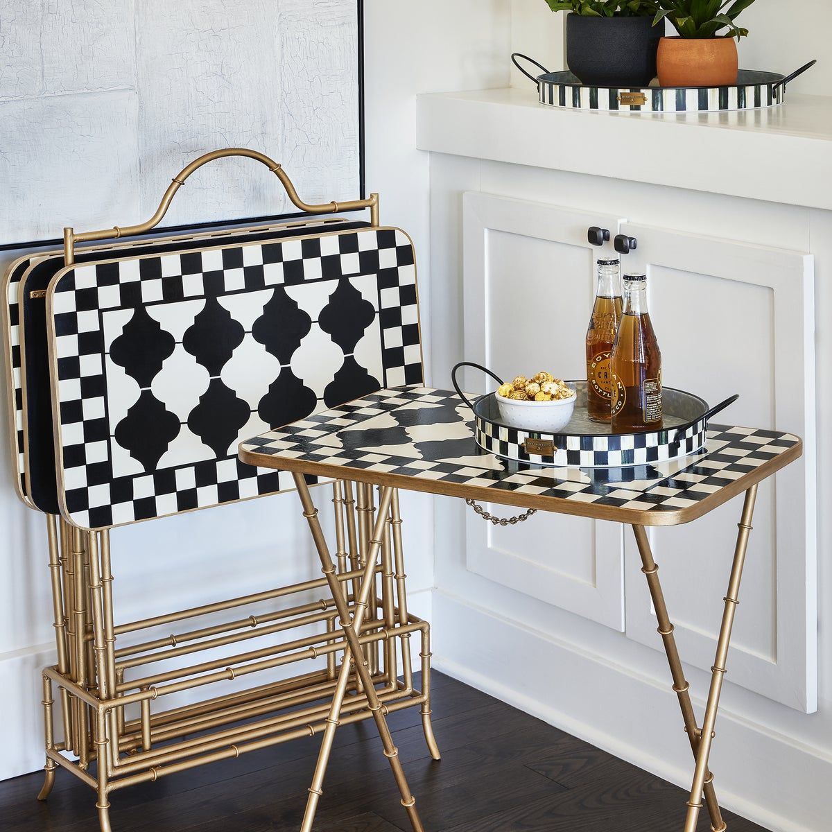 Courtly Cocktail Trays, Set of 4 - Image 2