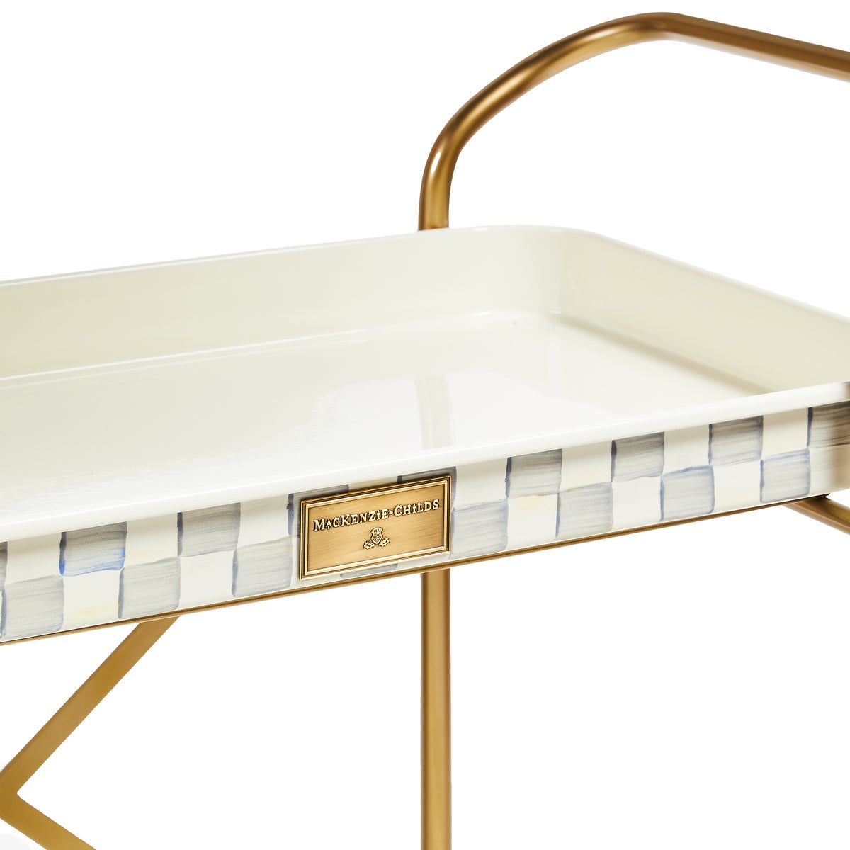 Sterling Check 2-Tier Kitchen Cart - Image 4