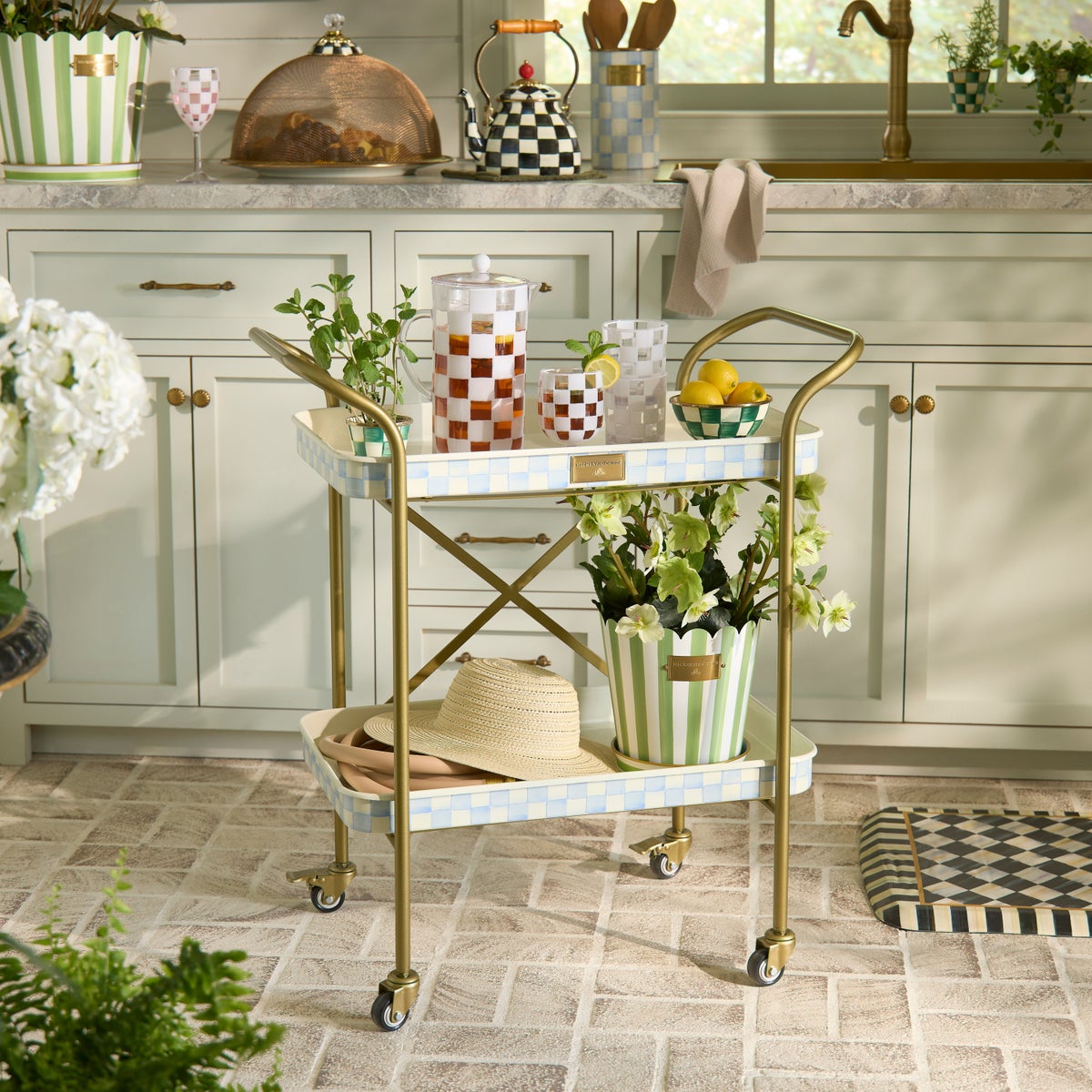 Sky Check 2-Tier Kitchen Cart - Image 5