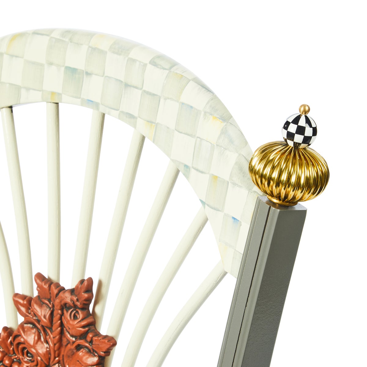 Sterling Check Flower Basket Side Chair - Image 6