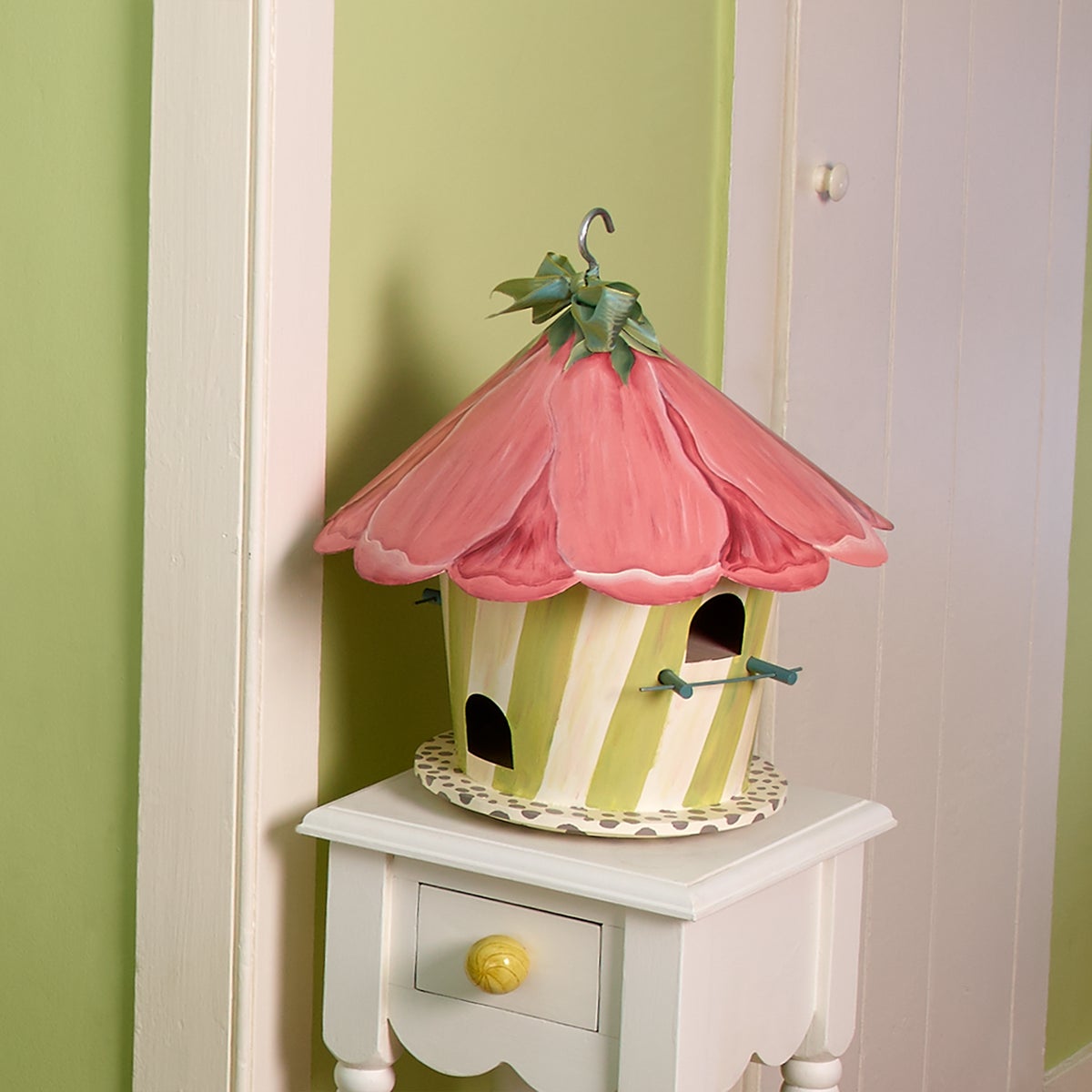 Hollyhock Birdhouse - Image 7