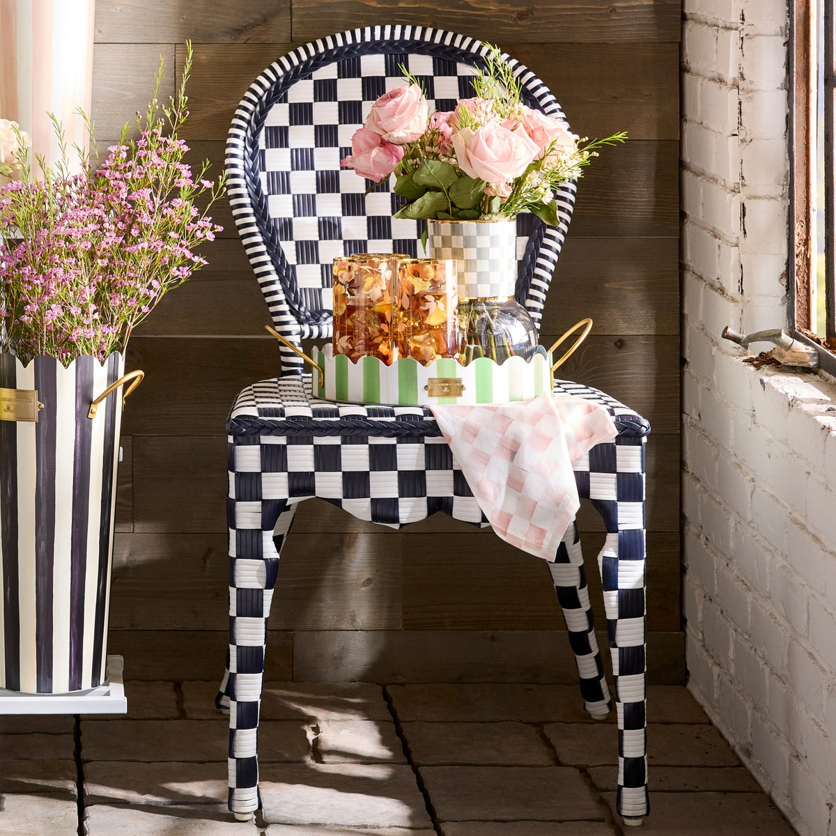 Gambit Check Outdoor Cafe Chair - Image 2