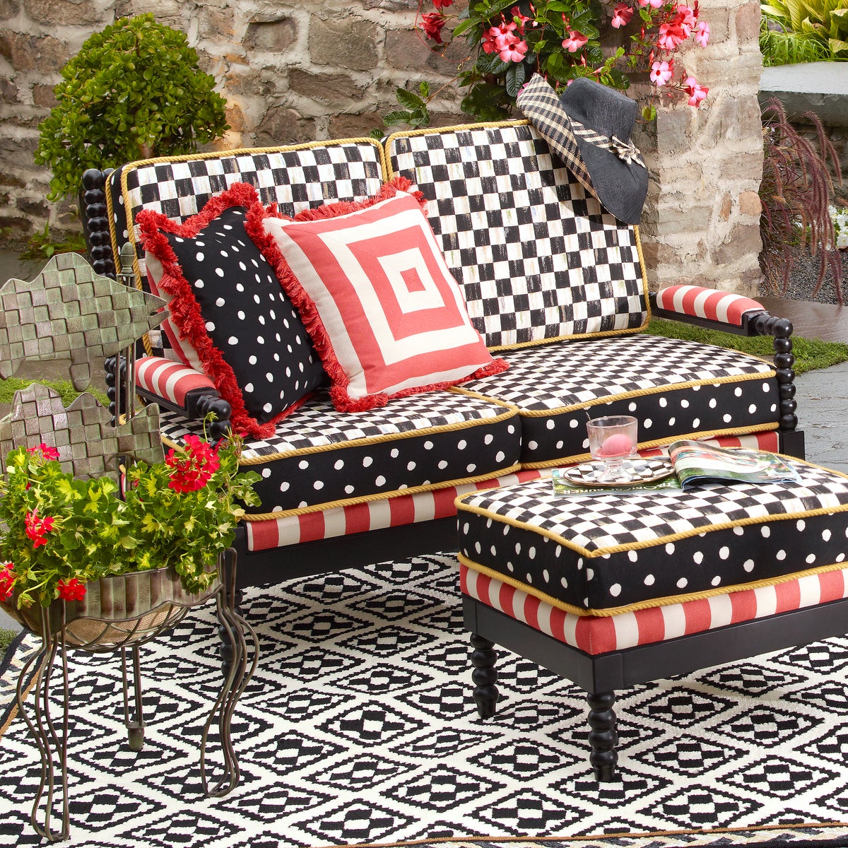 Spindle Cabana Outdoor Loveseat - Image 2