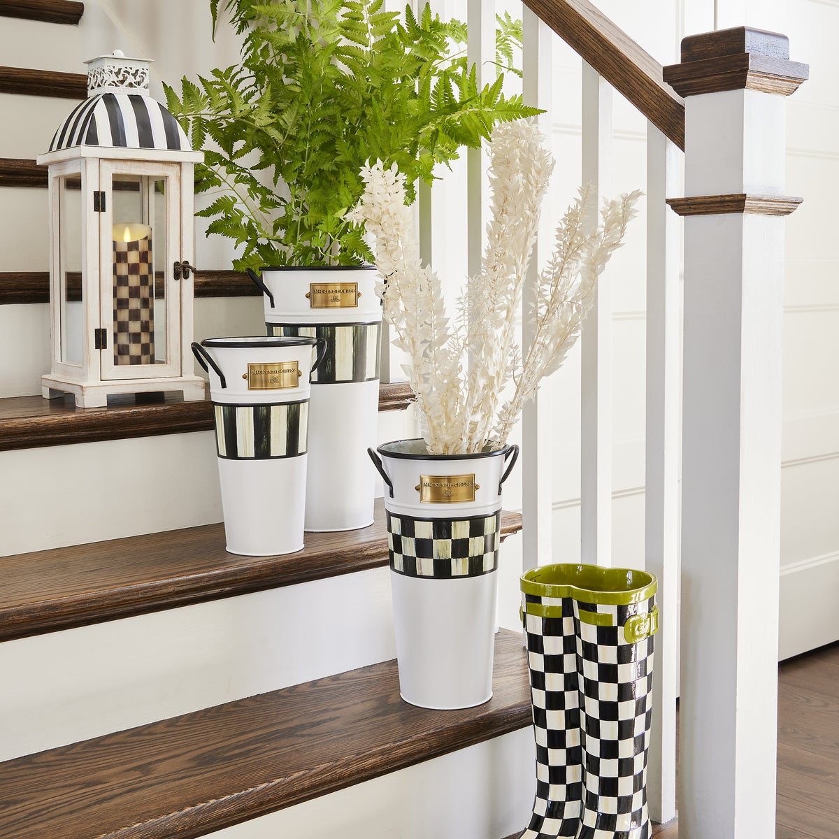 Spectator Galvanized Flower Buckets, Set of 3 - Image 2