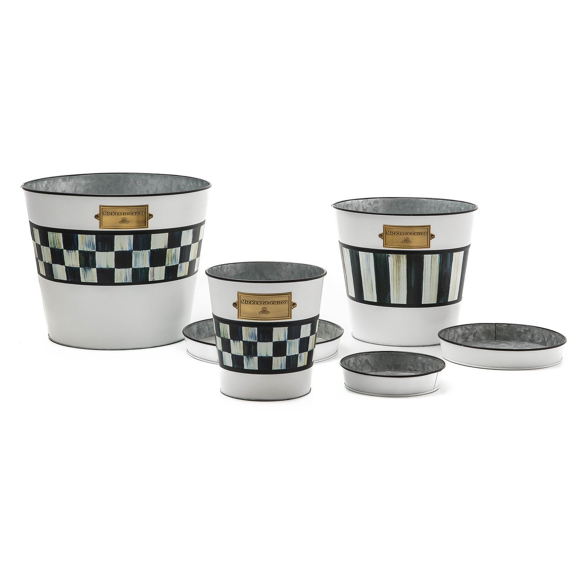 Spectator Pots & Saucers, Set of 3 - Image 3