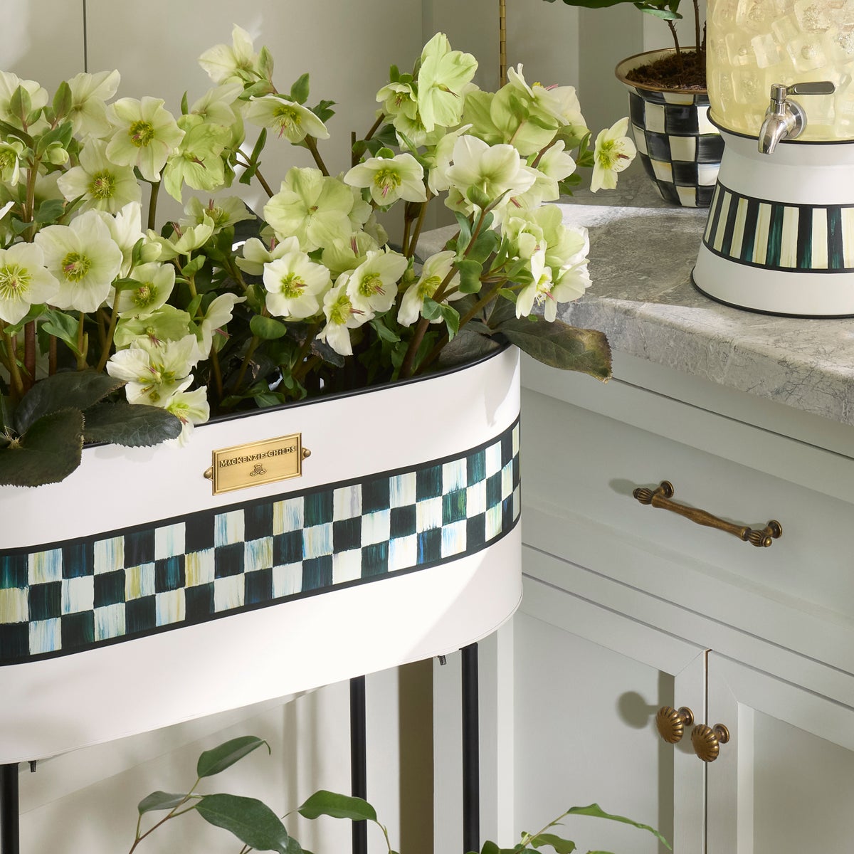 Spectator Galvanized Standing Planter - Image 2