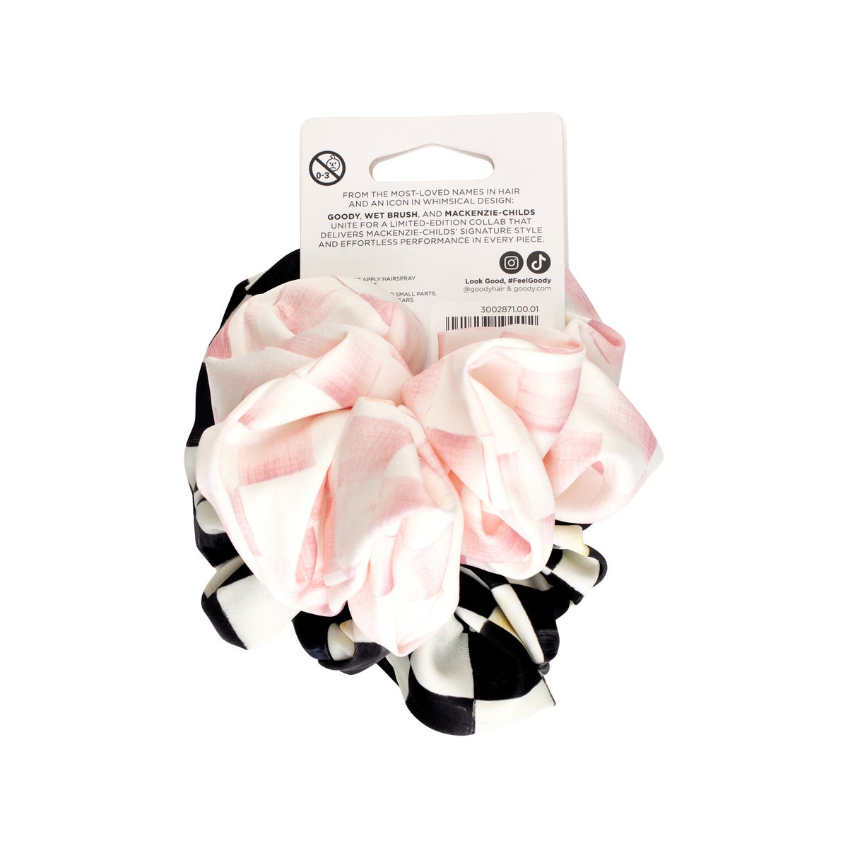 Goody Multi Check Satin Scrunchie Set - Image 5
