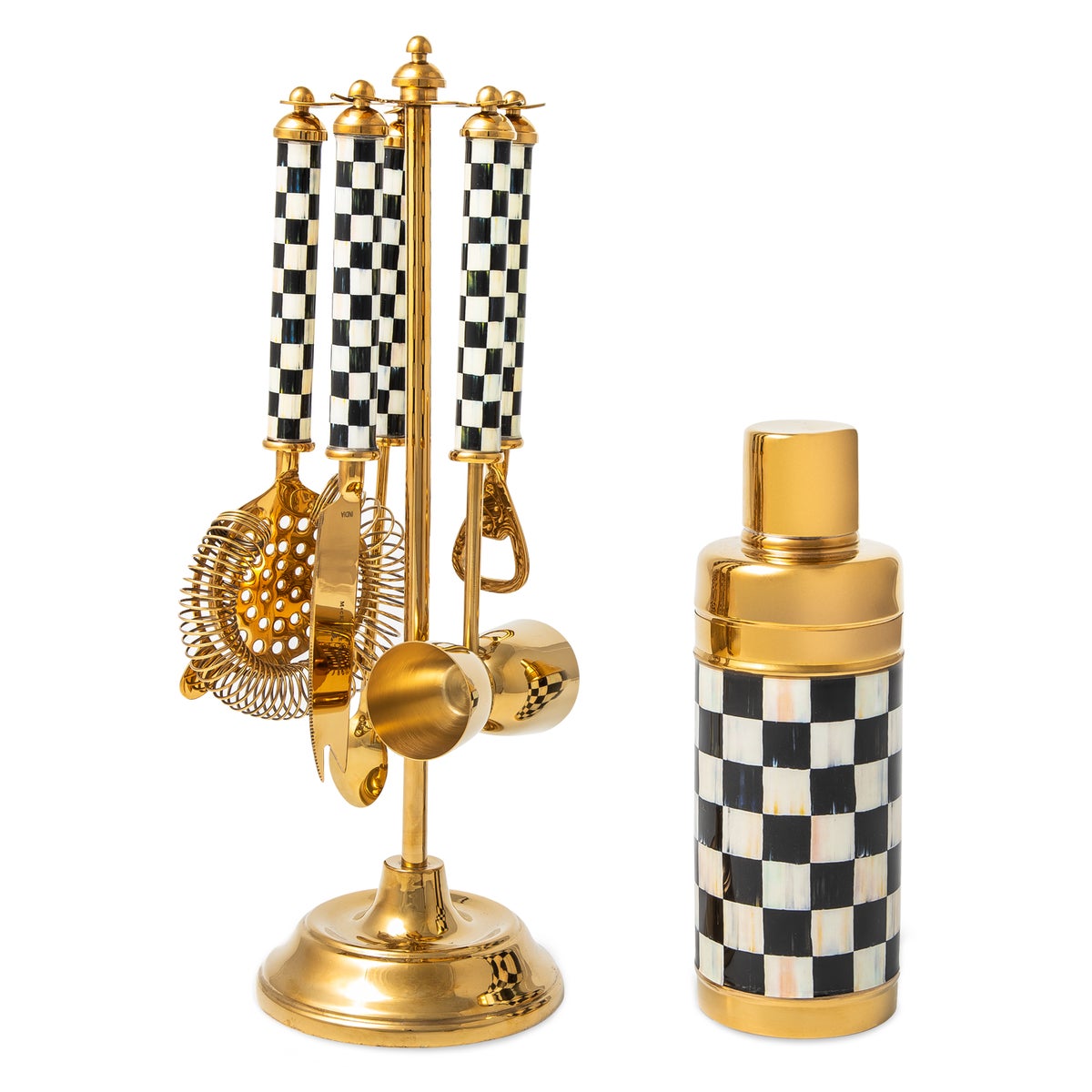 Courtly Check 3260 Gold Cocktail Shaker - Image 4