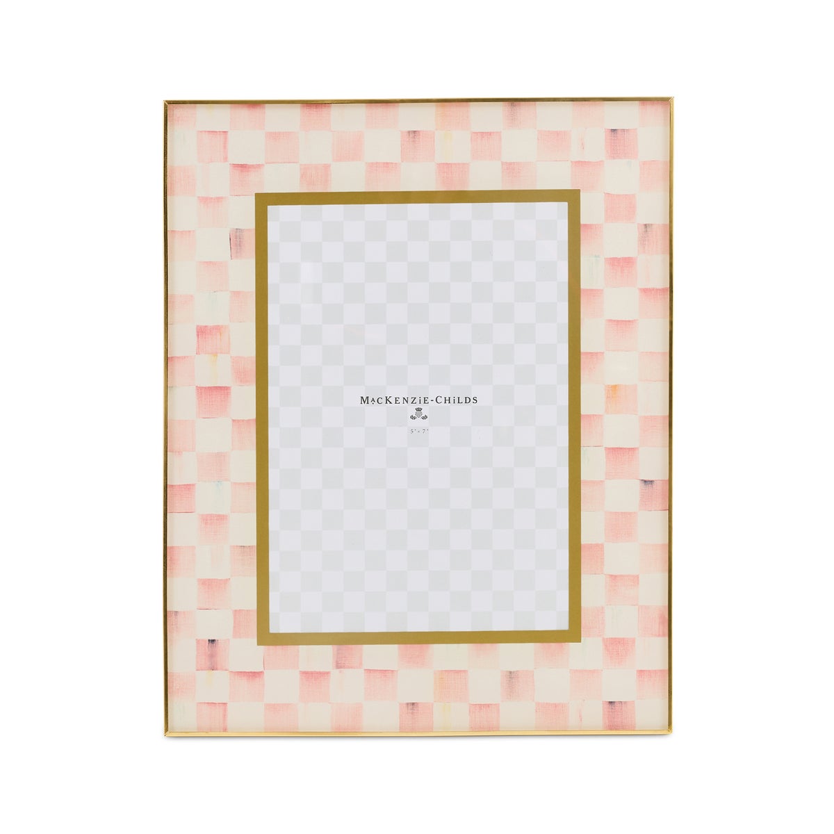 Rosy Check 5" x 7" Glass Frame