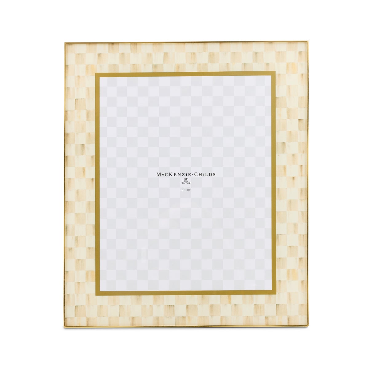 Mocha Check 8" x 10" Glass Frame