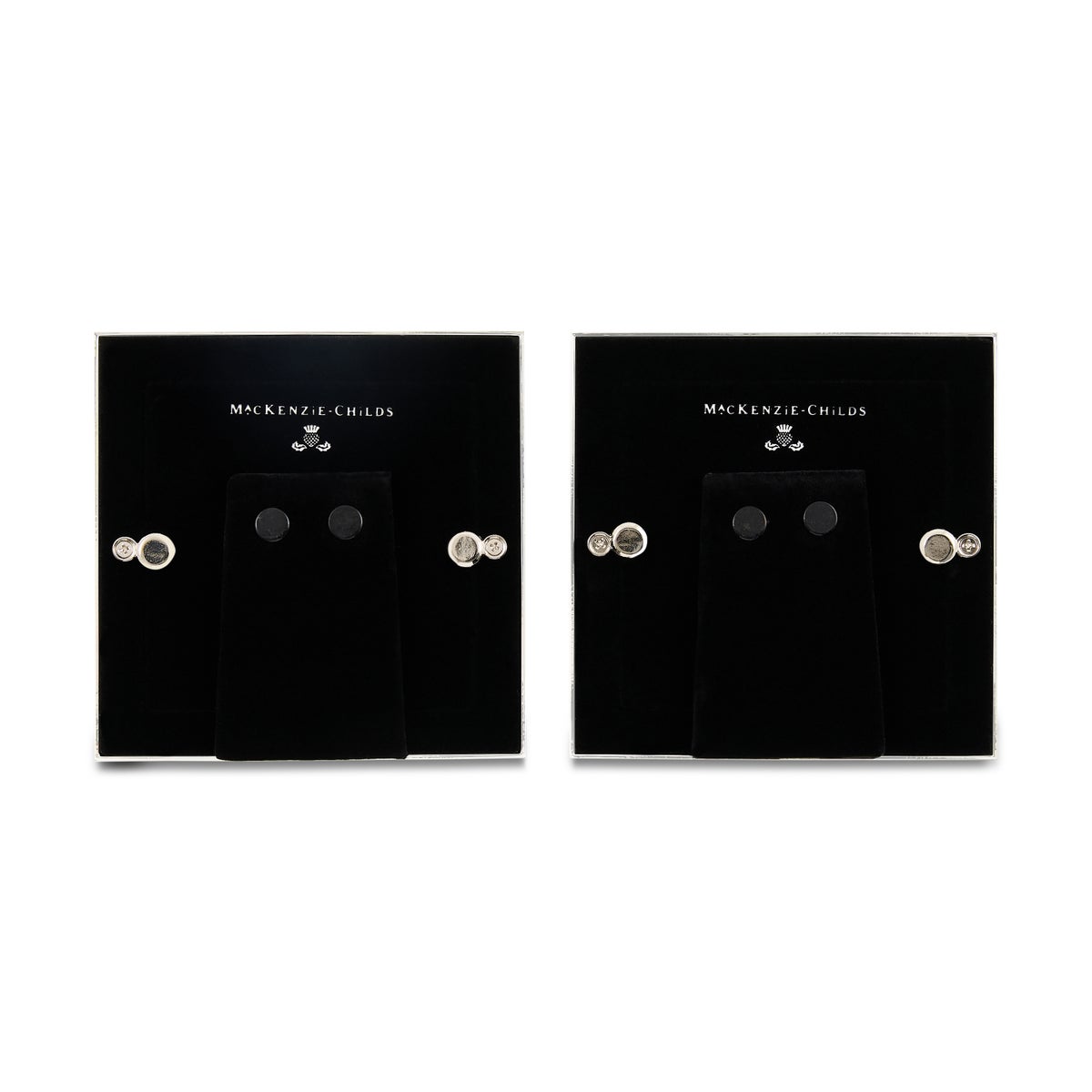 Cherry & Emerald Check Silver Plated Frames, Set of 2 - Image 4