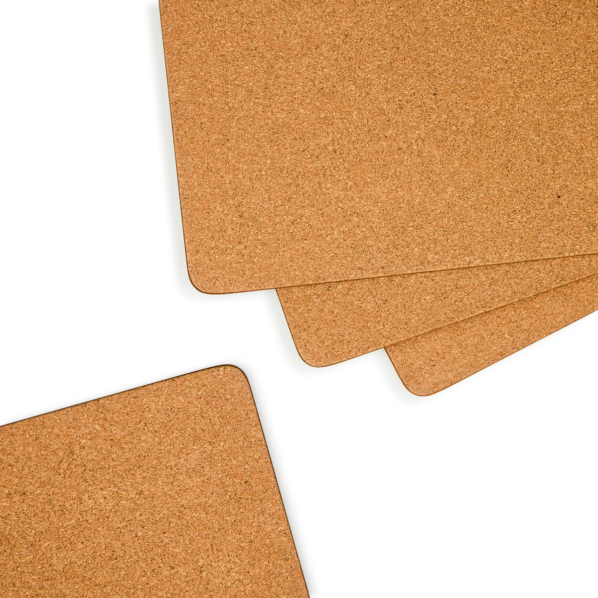 Mocha Check Cork Back Placemats, Set of 4 - Image 3