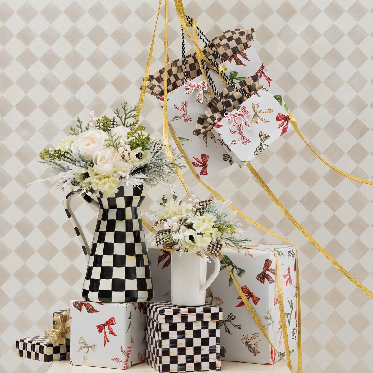 Courtly Check Gift Wrap, Set of 2 - Image 2