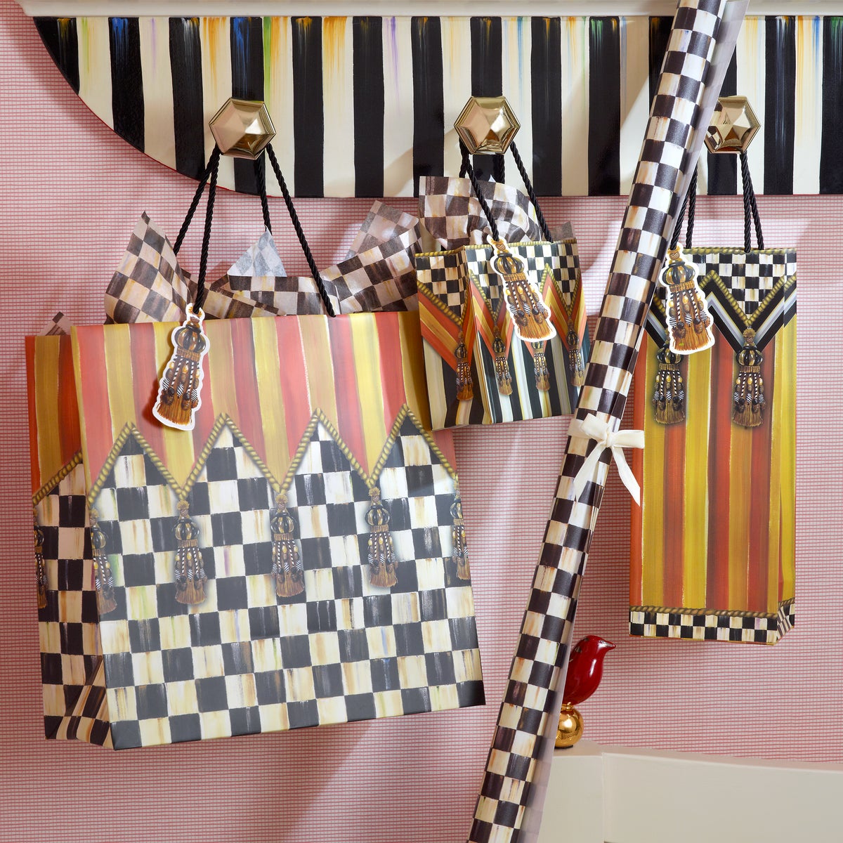 Courtly Check Gift Wrap, Set of 2 - Image 7