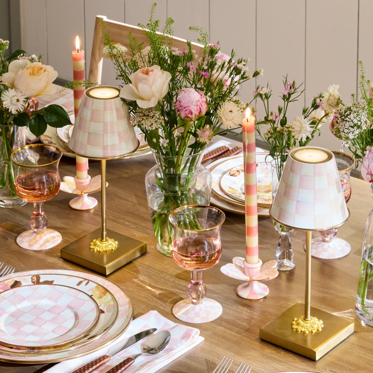 Rosy Check Butterfly Candle Holders, Set of 2 - Image 4