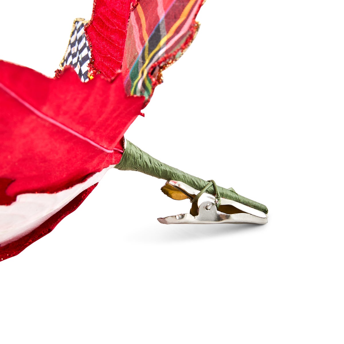 Timeless Tartan Poinsettia Clip - Image 4