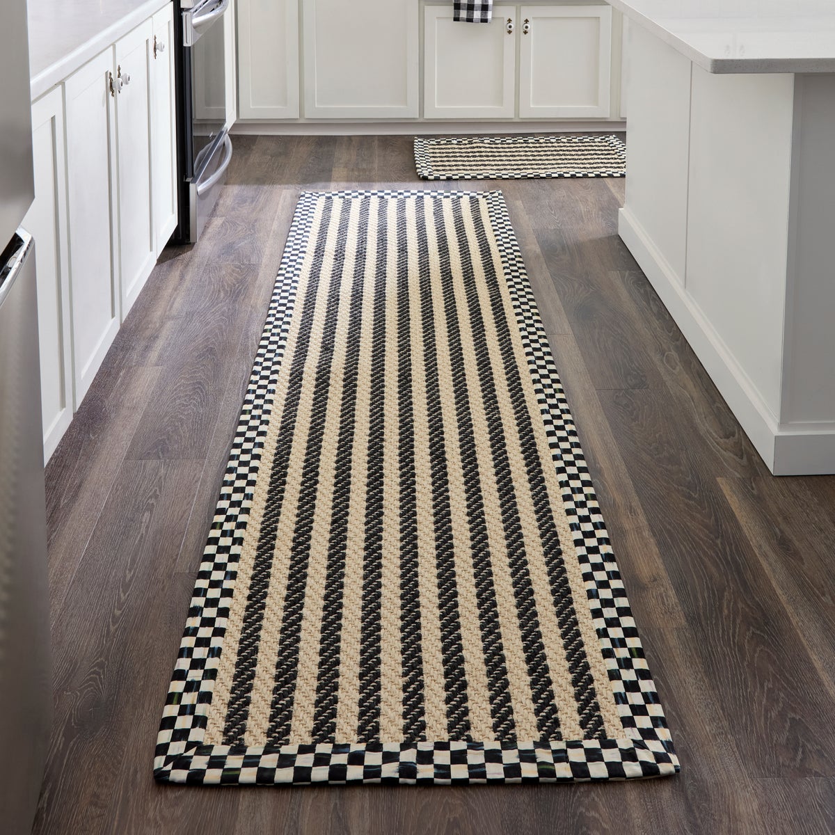 Courtly Check Herringbone Stripe 2'6" x 9' Sisal Runner - Image 2