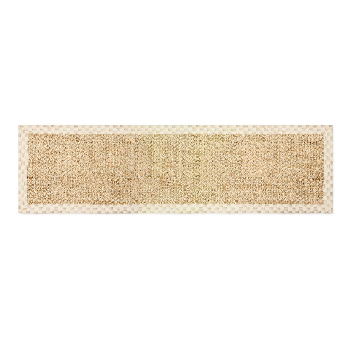 Mocha Check Chunky Jute 2'6" x 9' Jute Rug