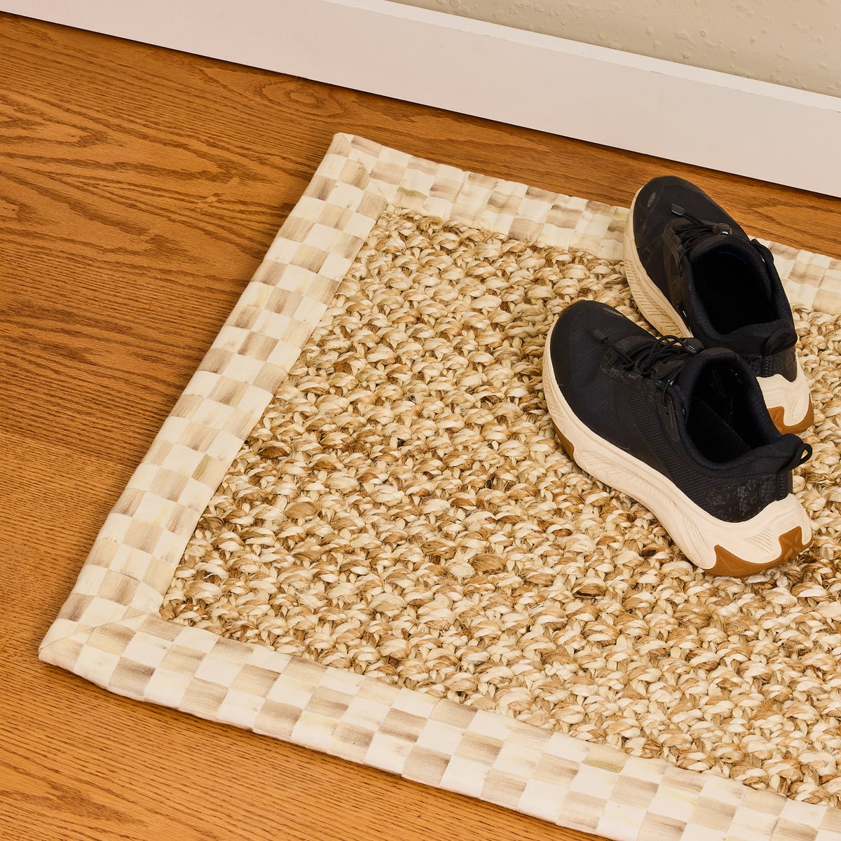 Mocha Check Chunky Jute 6' x 9' Jute Rug - Image 2