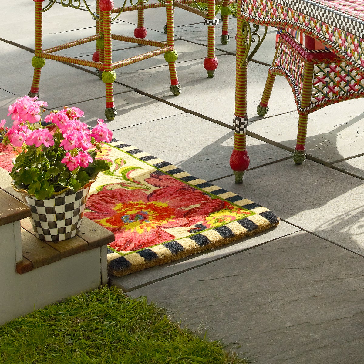 Flower Market Double Door Entrance Mat - Image 2
