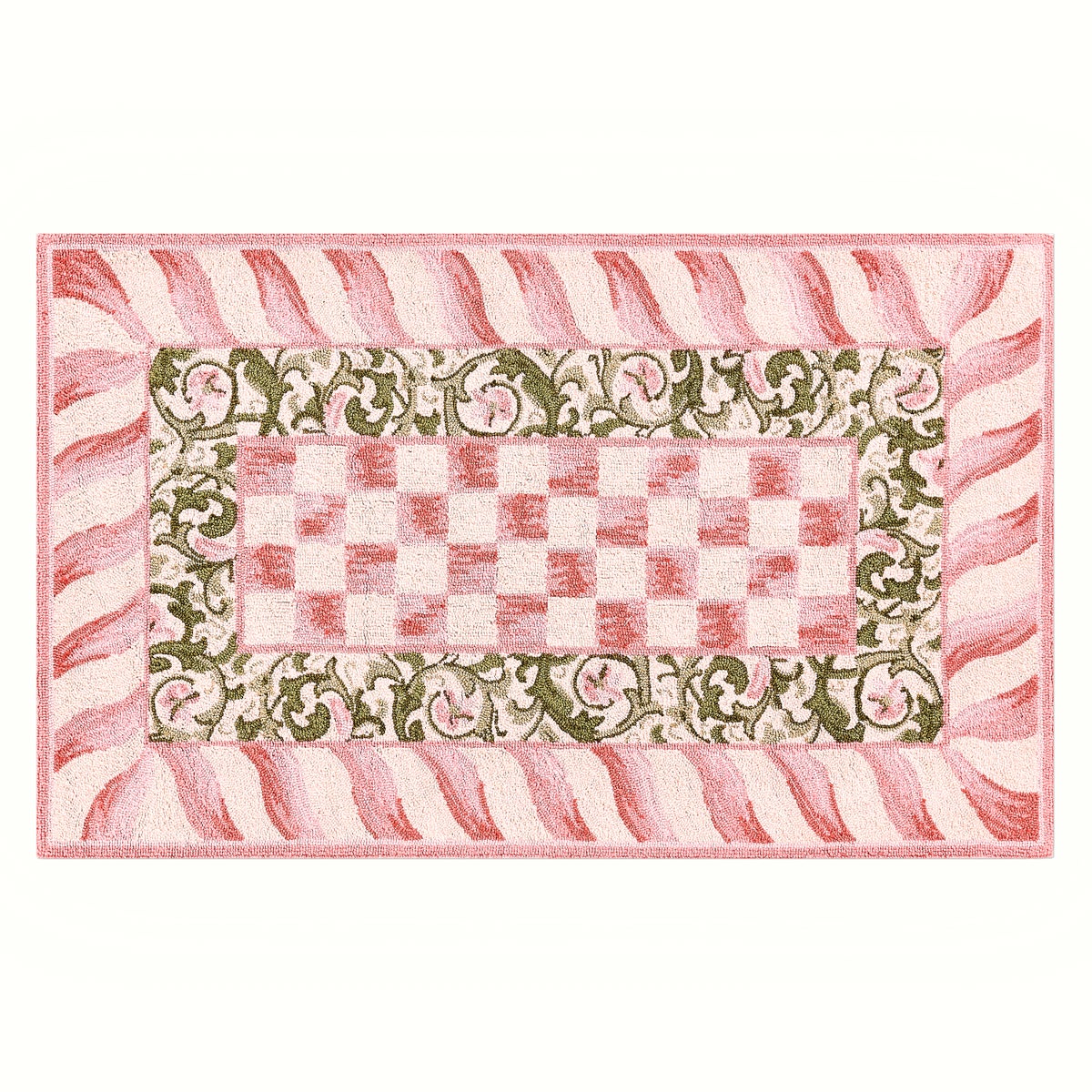 Rosy Check 3' x 5' Rug