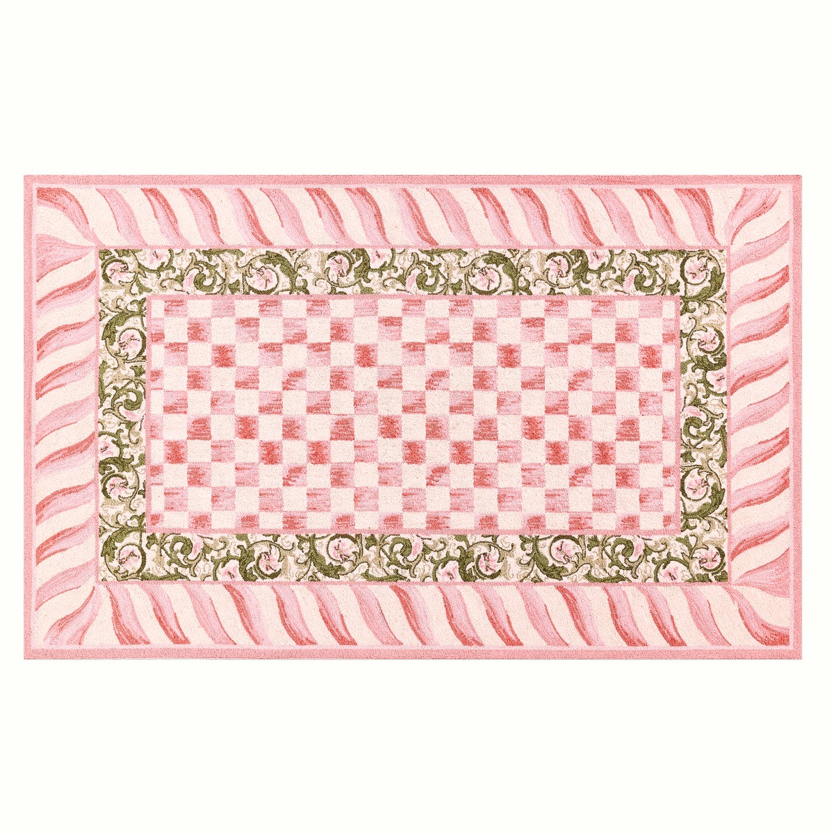 Rosy Check 5' x 8' Rug