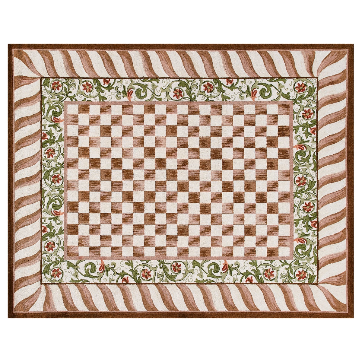 Mocha Check 8' x 10' Rug