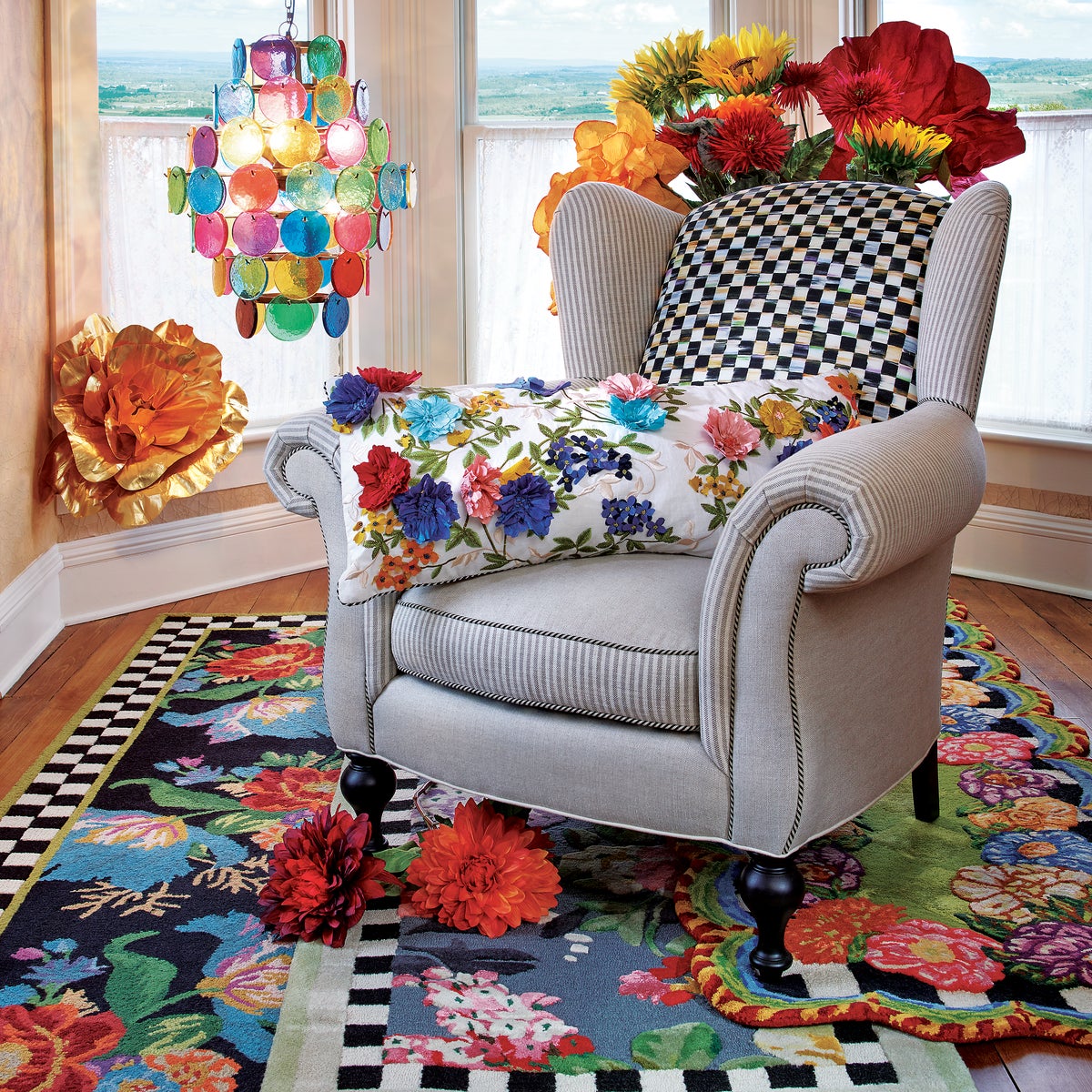 Flower Market 5' x 8' Rug - Image 3