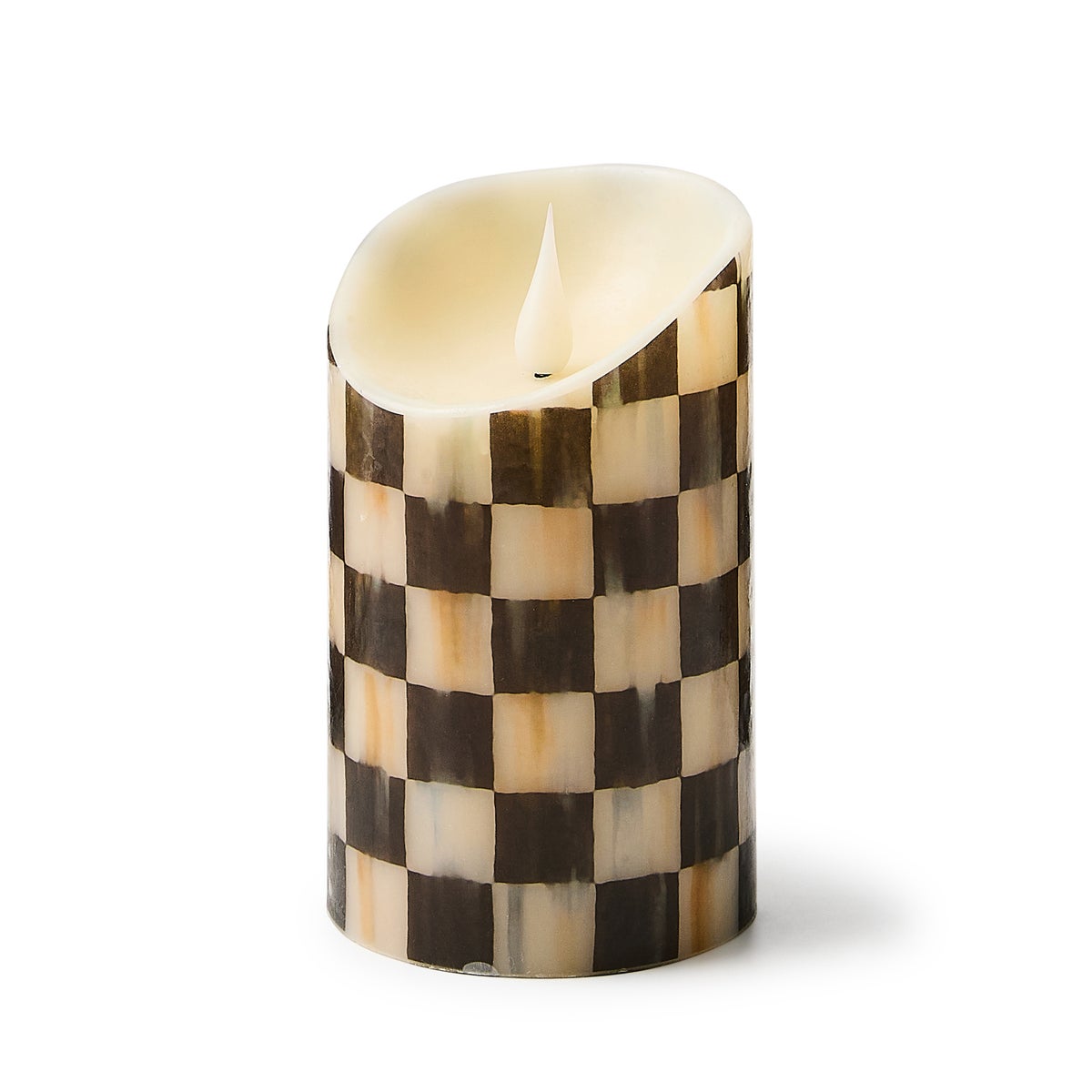 Courtly Check Flameless 5" Pillar Candle - Image 2