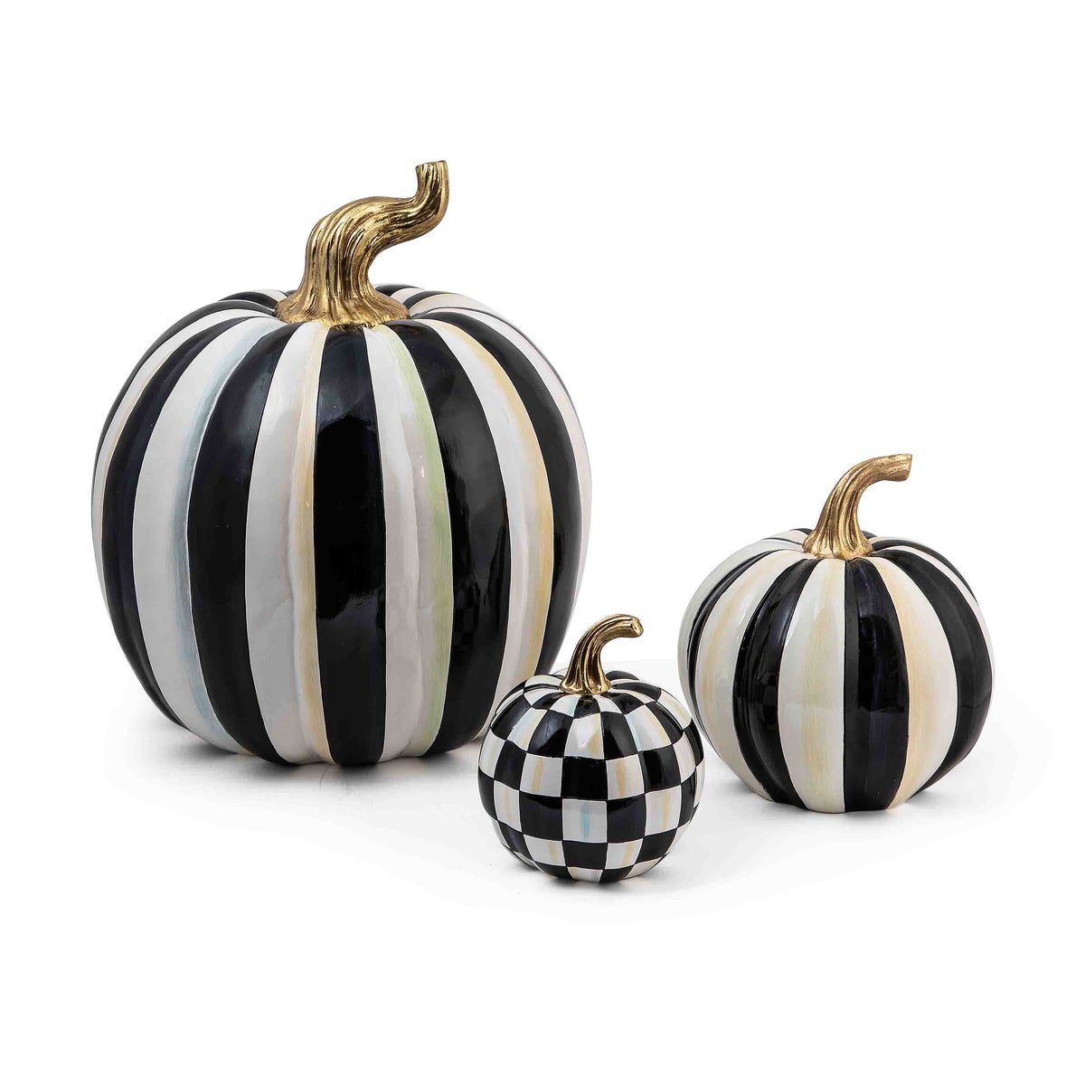 Courtly Check Glossy Mini Pumpkin - Image 4