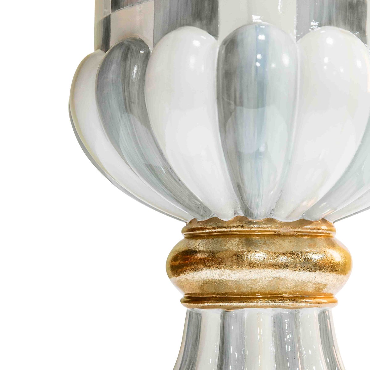 Sterling Check Pedestal Urn - Image 5