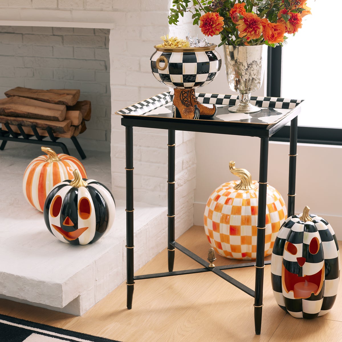 Orange Stripe Medium Pumpkin - Image 2