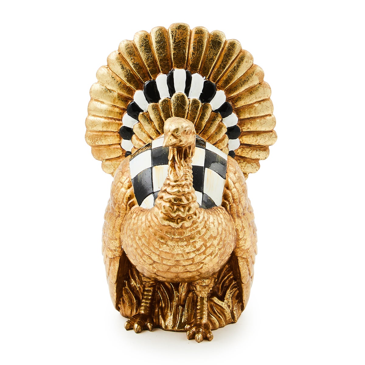 Courtly Check Mini Gold Turkey Figurine - Image 3