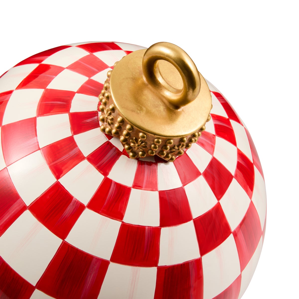 Red Check Large Tabletop Ornament - Image 4