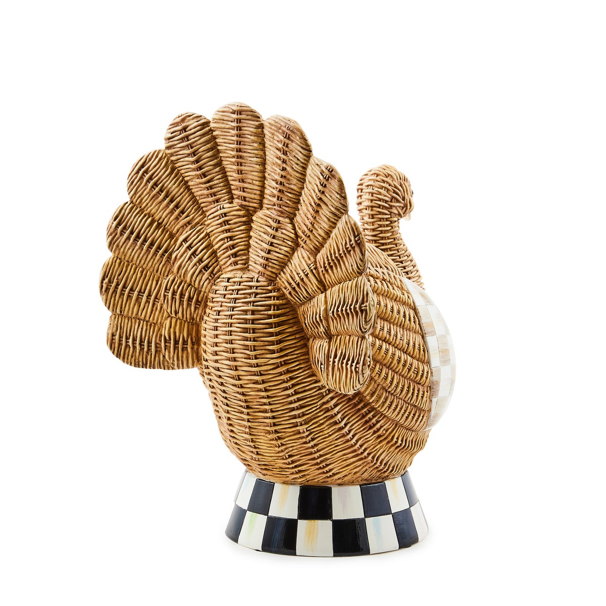 Autumnology Check Basket Weave Turkey Figurine - Image 3