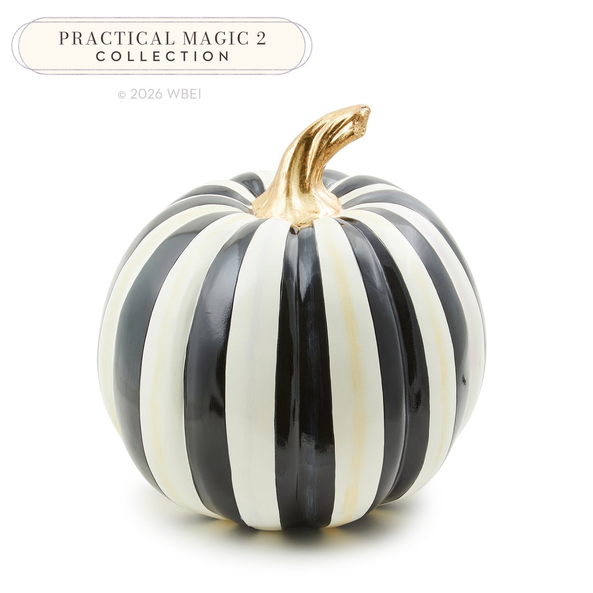 Courtly Stripe Glossy Medium Pumpkin