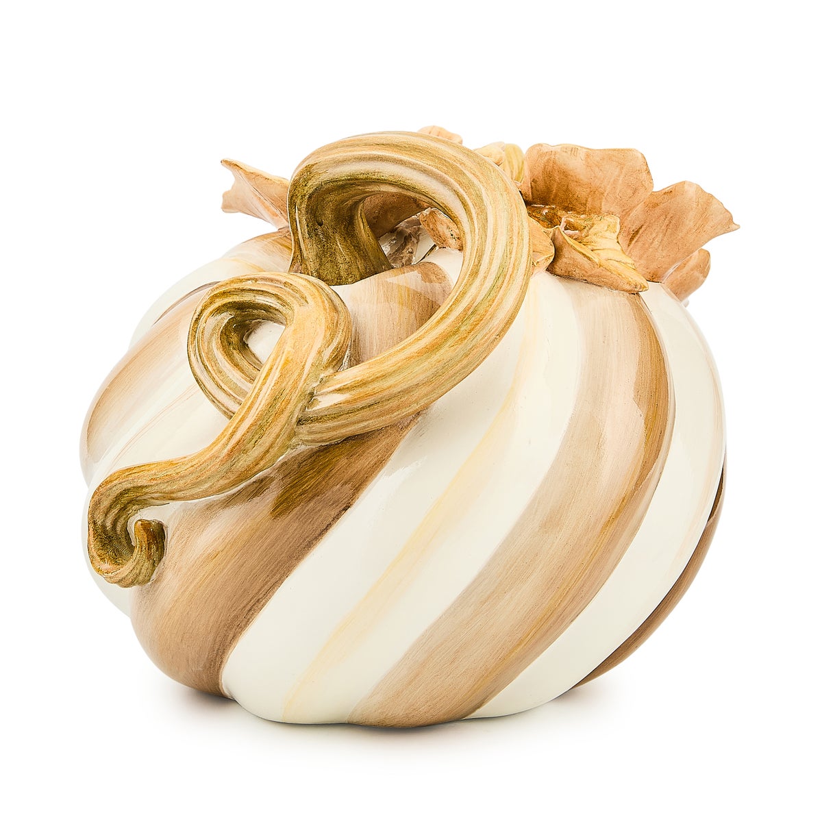 Mocha Swirl Twisted Stem Pumpkin