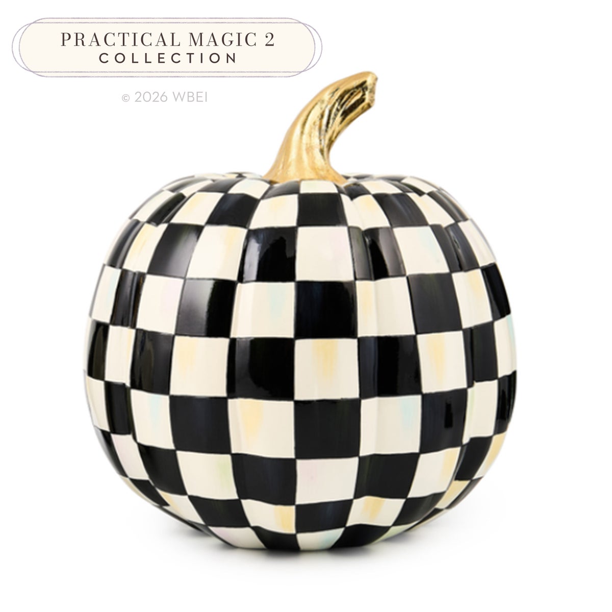 Courtly Check Glossy Medium Pumpkin