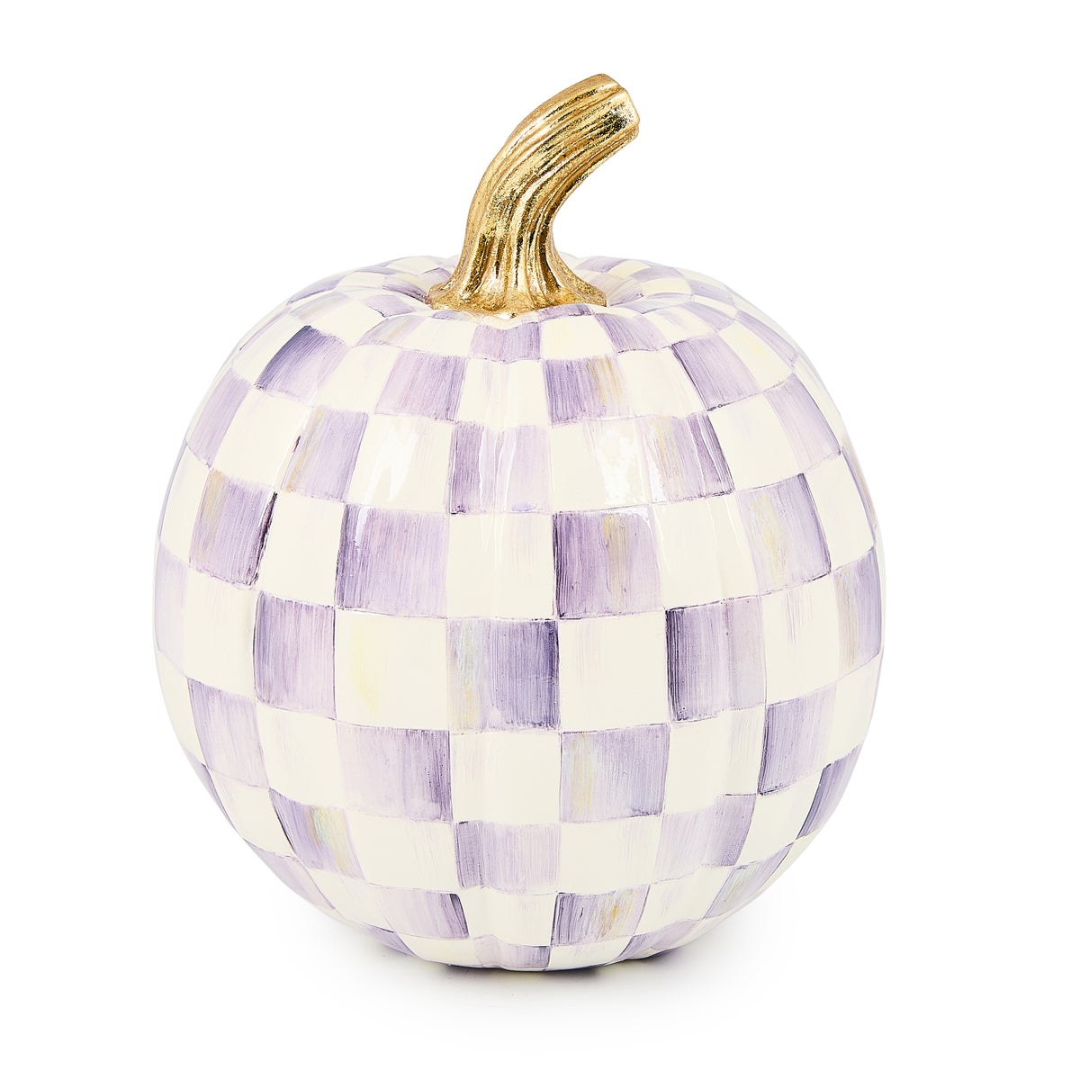 Violet Check Small Pumpkin