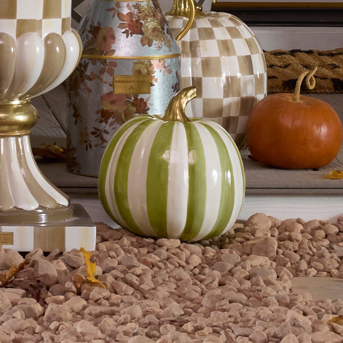 Moss Stripe Medium Pumpkin - Image 2